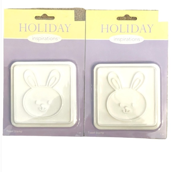 2 pack Easter Bunny / Rabbit toast stamps - Picture 1 of 2